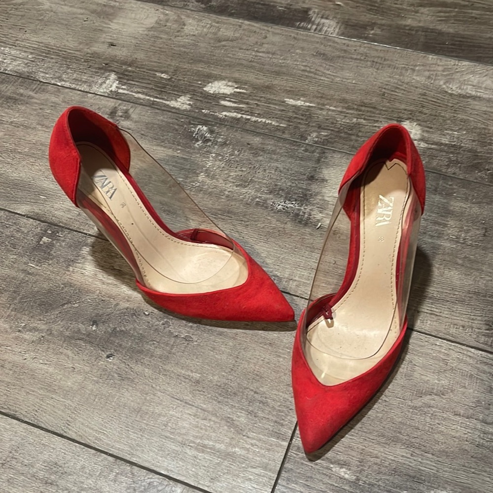 Red Zara Pumps